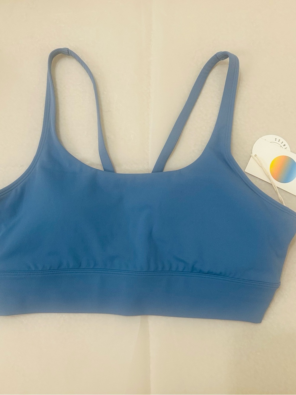Vuori  Yosemite Long Line Bra in Light French Bly
